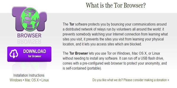 browsers like tor browser mega