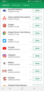 Play Store apps. 