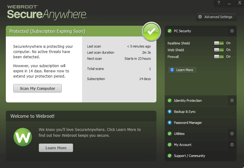 webroot secureanywhere internet security complete 2017