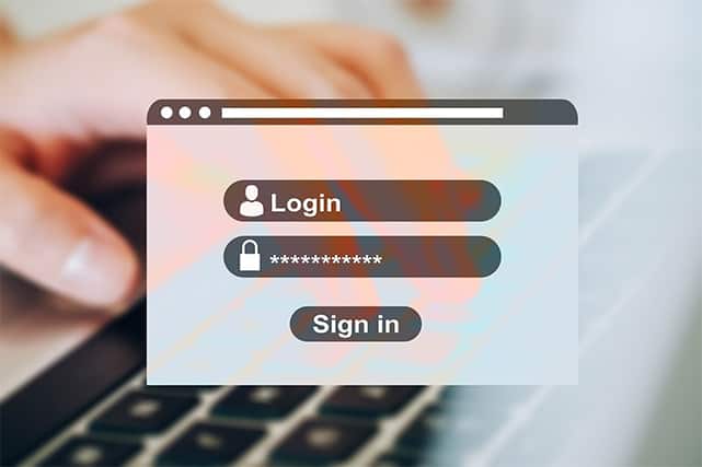 An image featuring an account login concept