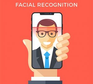 an image with Face ID vector illustration